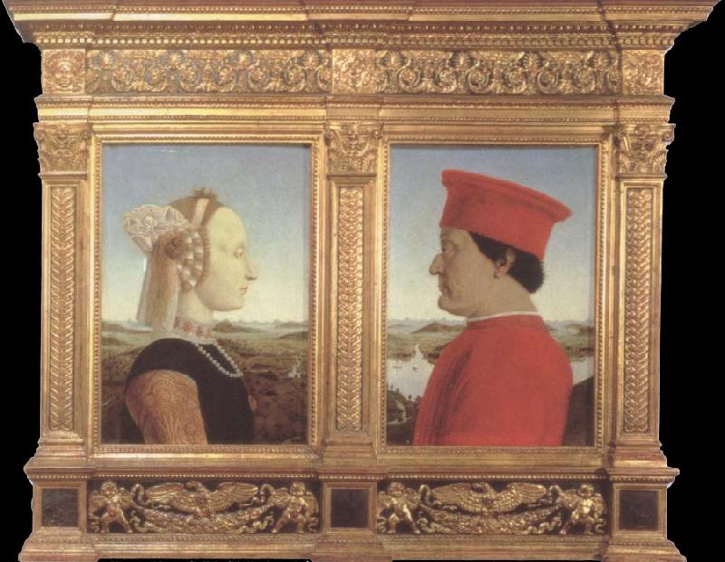 Piero della Francesca Portraits of Federico da Montefeltro and Battista Sforza China oil painting art